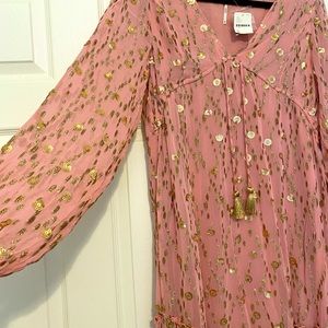 Free People Size M Celina Maxi Dress Soft Pink